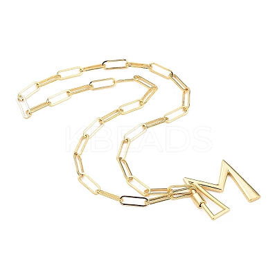 Brass Screw Carabiner Lock Pendant Necklaces NJEW-JN03011-04-1