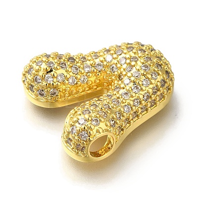 Brass with Cubic Zirconia Pendants KK-Q818-02V-G-1