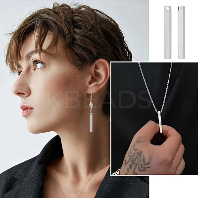 12Pcs Stainless Steel Pendants STAS-BC0003-70-1