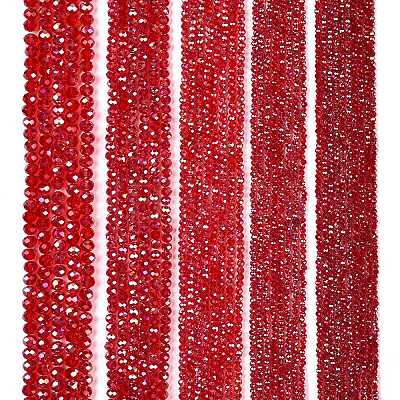 Electroplate Glass Beads Strands EGLA-A044-T4mm-B01-1