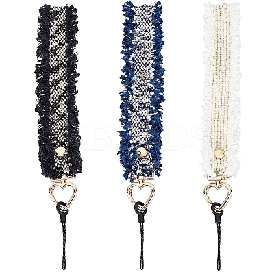 3Pcs 3 Colors Wool Mobile Straps FIND-WR0005-38-1