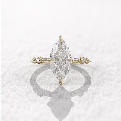 Brass Pave Cubic Zirconia Finger Rings FS-WG1A7FF-06-1