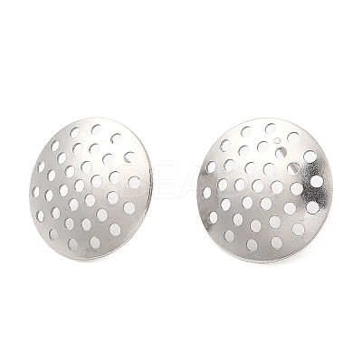 Non-Tarnish 304 Stainless Steel Stud Earring Findings STAS-R123-18B-P-1