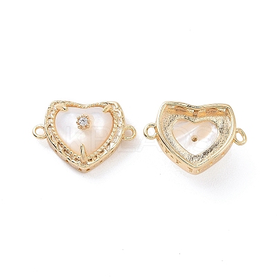 Natural Shell Connector Charms KK-A168-13G-1