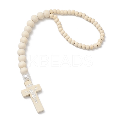 Printed Wooden Cross for Door Knob Protection HJEW-JM02802-1