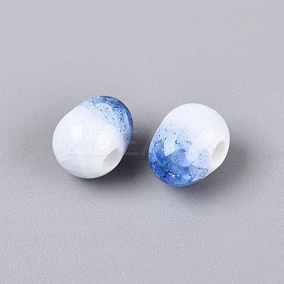 Handmade Crackle Porcelain Beads PORC-Q008-06B-06-1