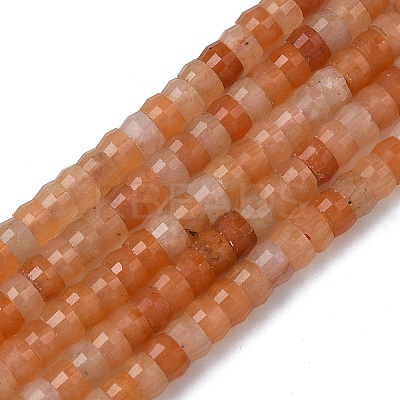 Natural Red Aventurine Heishi Beads Strands G-A299-A02-01-1