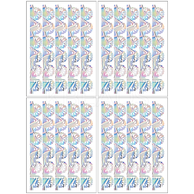 PVC Self Adhesive Stickers STIC-WH20010-20A-1