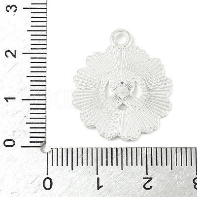 No To Drugs Red Awareness Ribbon Theme Alloy Enamel Pendants LS-ENAM-C026-02D-S-1