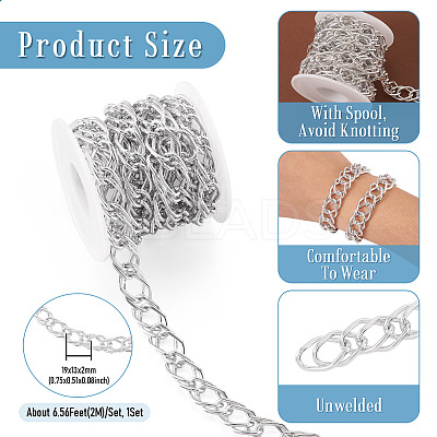 2m Aluminium Rhombus Link Chains CHA-TA0001-41P-1