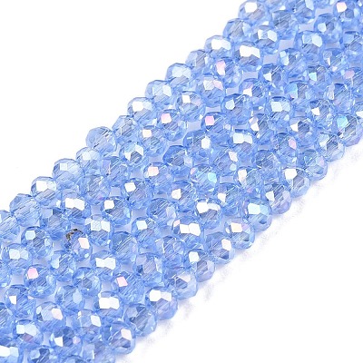 Electroplate Glass Beads Strands LS-EGLA-A044-T1mm-B14-1