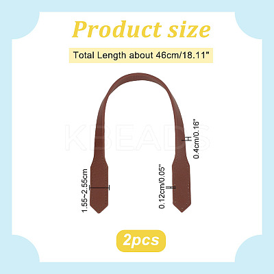 PU Imitation Leather Sew on Bag Straps FIND-WH0110-495C-1