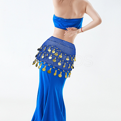 Polyester Tassel Fringe Trimming AJEW-WH0651-70B-1