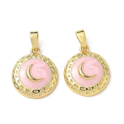 Brass Enamel Pendants KK-I371-29G-02-1