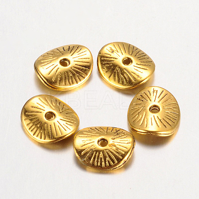 Tibetan Style Wavy Spacer Beads LS-TIBEP-A11067-AG-LF-1