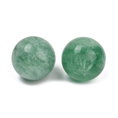 Natural Green Fluorite Sphere Beads G-I367-07K-1