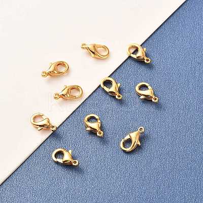 Brass Lobster Claw Clasps KK-F824-104B-G-1