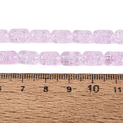 Transparent Crackle Glass Beads Strands GLAA-NH0001-04-A03-1