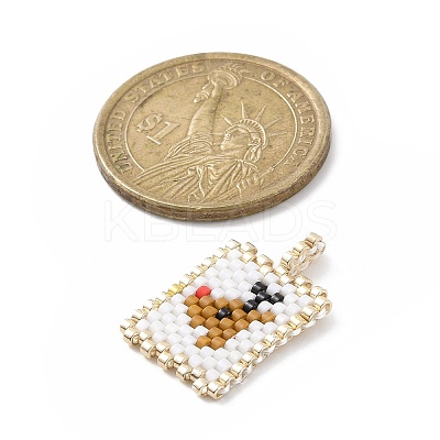Christmas Theme Handmade MIYUKI Japanese Seed Loom Pattern Seed Beads PALLOY-MZ00060-02-1