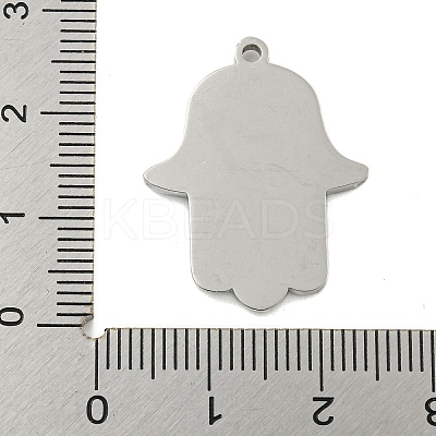 304 Stainless Steel Rhinestone Pendants STAS-U007-11B-P-1