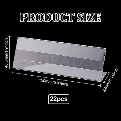 Acrylic Slant Back Price Frame ODIS-WH0043-10A-1