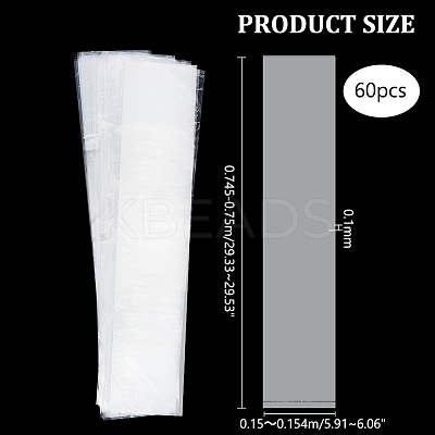 Rectangle Plastic Film Storage Bags ABAG-WH0038-46-1