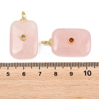 Natural Rose Quartz Pendants G-F837-04B-1