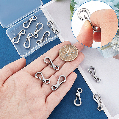 201 Stianless Steel Kecychain Clasps STAS-UN0039-76P-1