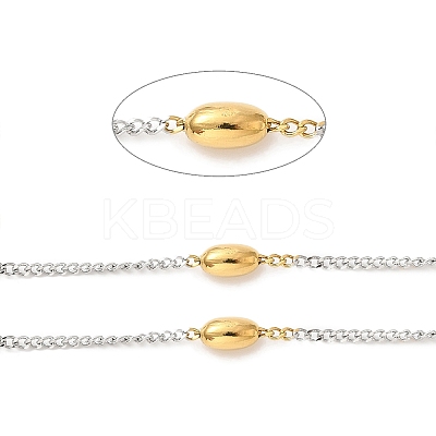 Ion Plating(IP) Two Tone 304 Stainless Steel Link Chain STAS-C079-22A-1