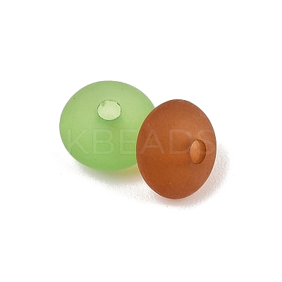 Frosted Opaque Acrylic Beads OACR-A040-09-1