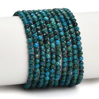 Natural Chrysocolla Beads Strands GG-CBA77FB-B12-3mm-1