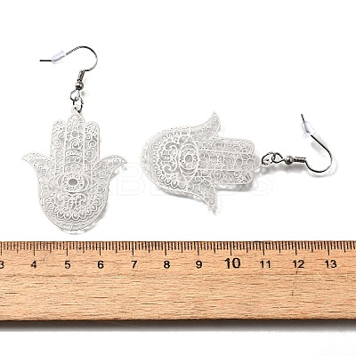 304 Stainless Steel Dangle Earrings EJEW-R015-01P-03-1