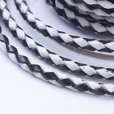 Round Braided Cowhide Cords WL-L009-01L-1