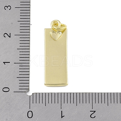 Brass Micro Pave Clear Cubic Zirconia Pendants KK-P266-06G-K-1