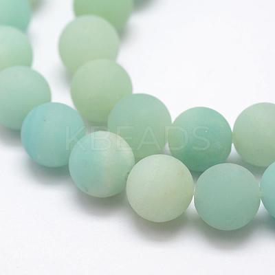 Natural Amazonite Beads Strands G-K209-03A-10mm-1