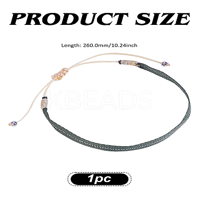 1Pc Bohemian Style Cotton Cord Braided Bracelets for Women BJEW-LP0004-18-1