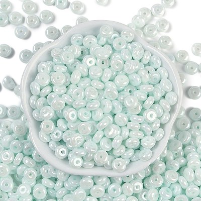 Opaque Colours Luster Glass Seed Beads SEED-P008-01C-04-1