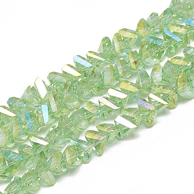 Electroplate Glass Beads Strands EGLA-Q103-A02-1