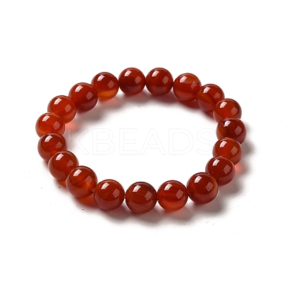 Natural Carnelian Stretch Bracelets X-B073-4-1