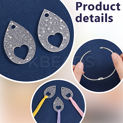 20Pcs Acrylic Floss Bobbin TOOL-OC0001-92C-1