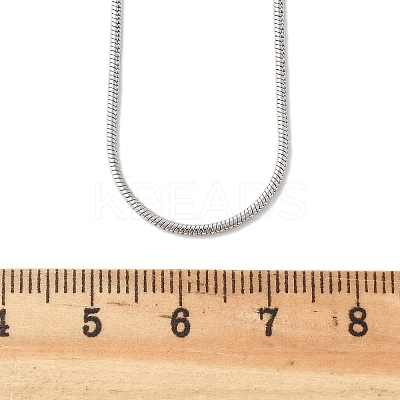 Non-Tarnish 304 Stainless Steel Snake Chain Necklaces LS-NJEW-L160-010P-1