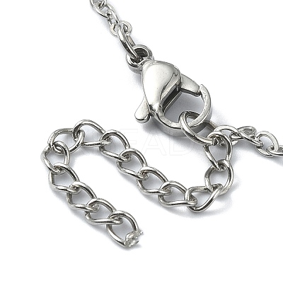 Tarnish Resistant 304 Stainless Steel Macrame Pouch Empty Stone Holder for Pendant Necklaces Making NJEW-TA00100-01-1