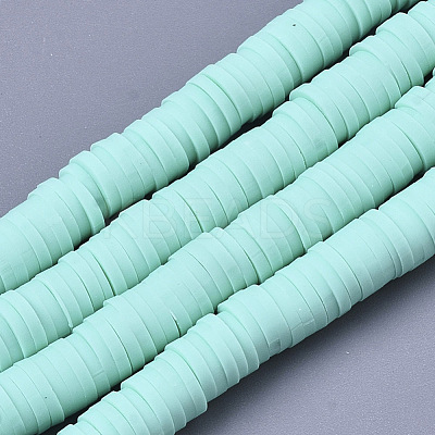 Handmade Polymer Clay Bead Strands CLAY-S094-6mm-A03-1
