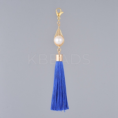 Polyester Tassel Big Pendants HJEW-JM00370-02-1