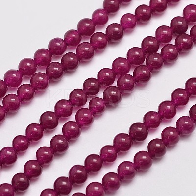Natural & Dyed Malaysia Jade Bead Strands G-A146-4mm-A15-1