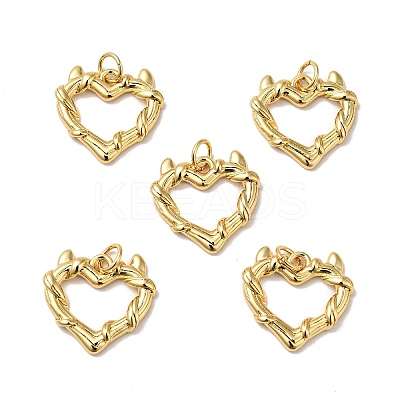 Rack Plating Brass Pendants KK-H431-17G-1
