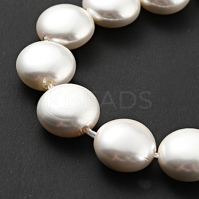 Electroplated Shell Pearl Beads Strands BSHE-G027-04-1