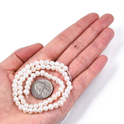 Natural Cultured Freshwater Pearl Beads Strands LS-PEAR-N013-04A-1