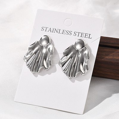 304 Stainless Steel Studs Earrings for Women LS-EJEW-K306-25P-1