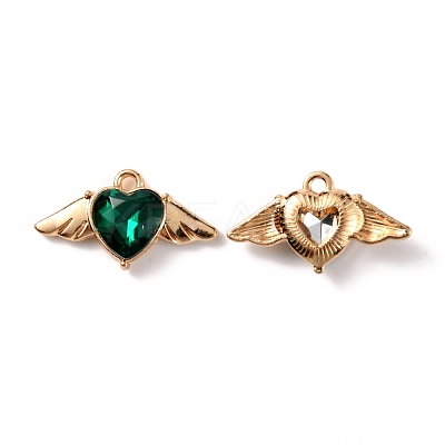 Zinc Alloy Rhinestone Pendants ALRI-TAC0003-24E-1